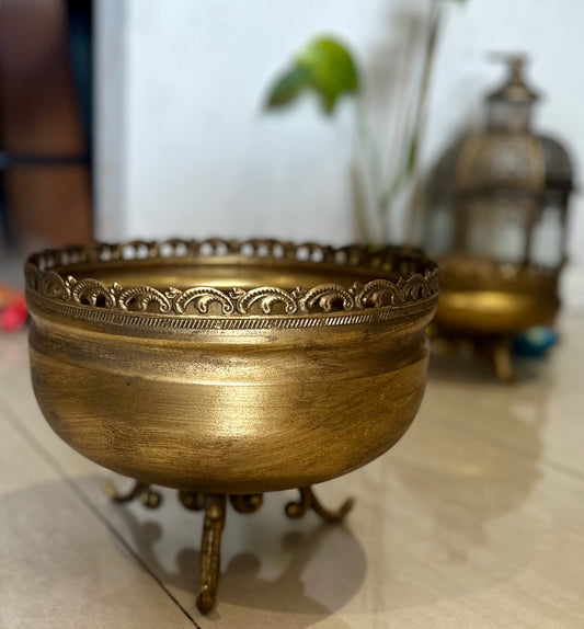 Metal Pot Golden LARGE