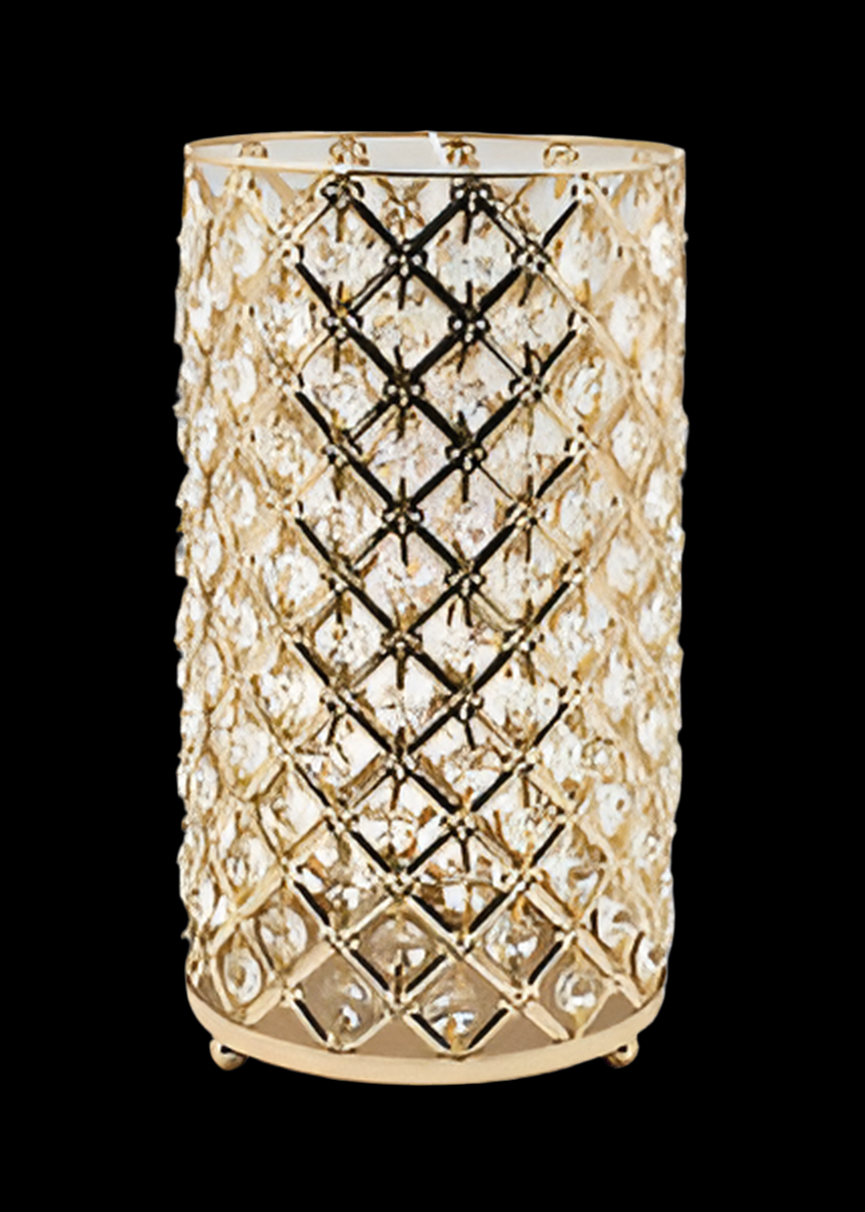 Gold Crystal Candle Holder