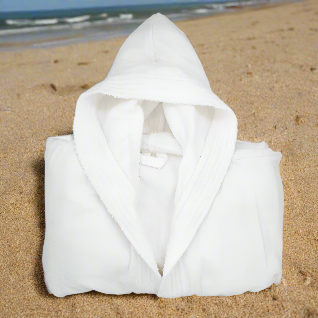 Luxe 100% Cotton Terry Bath Robe Kids / Children Hooded