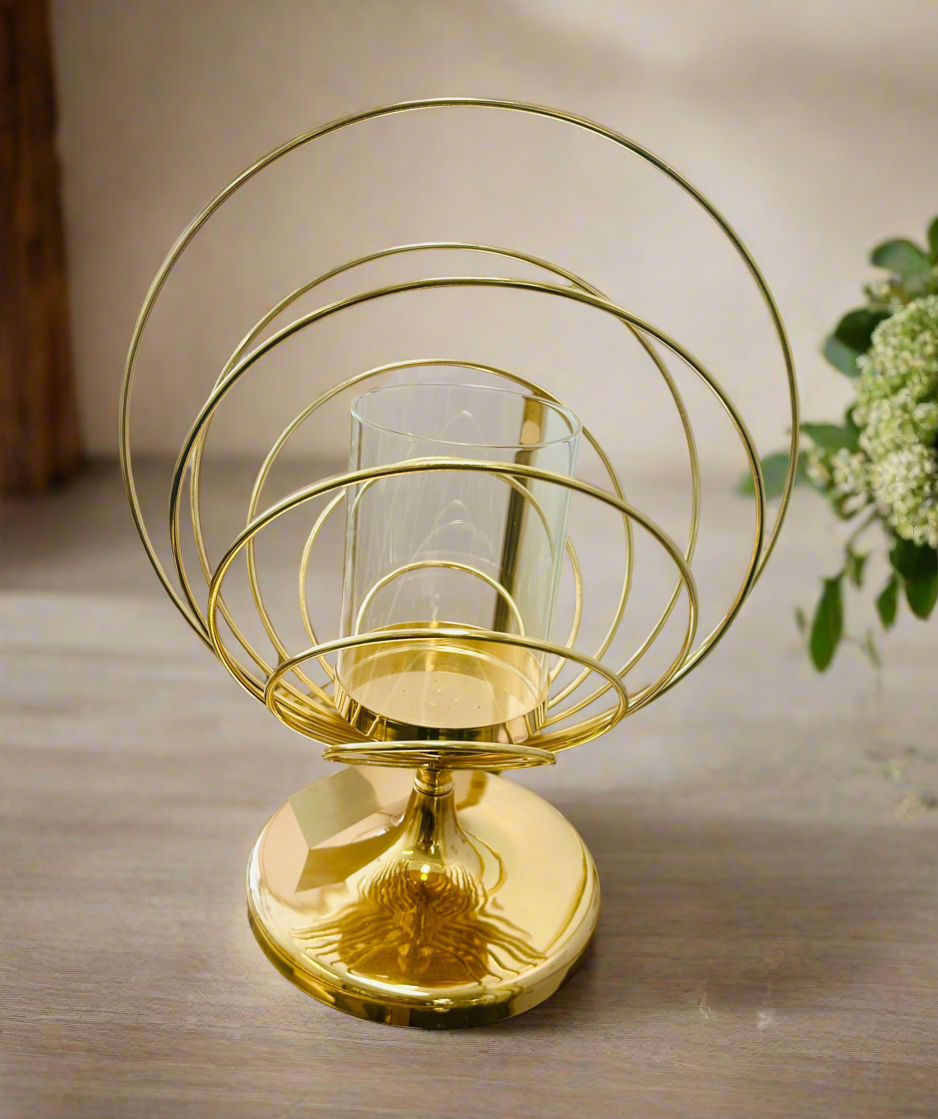 Modern Gold Candle Holder