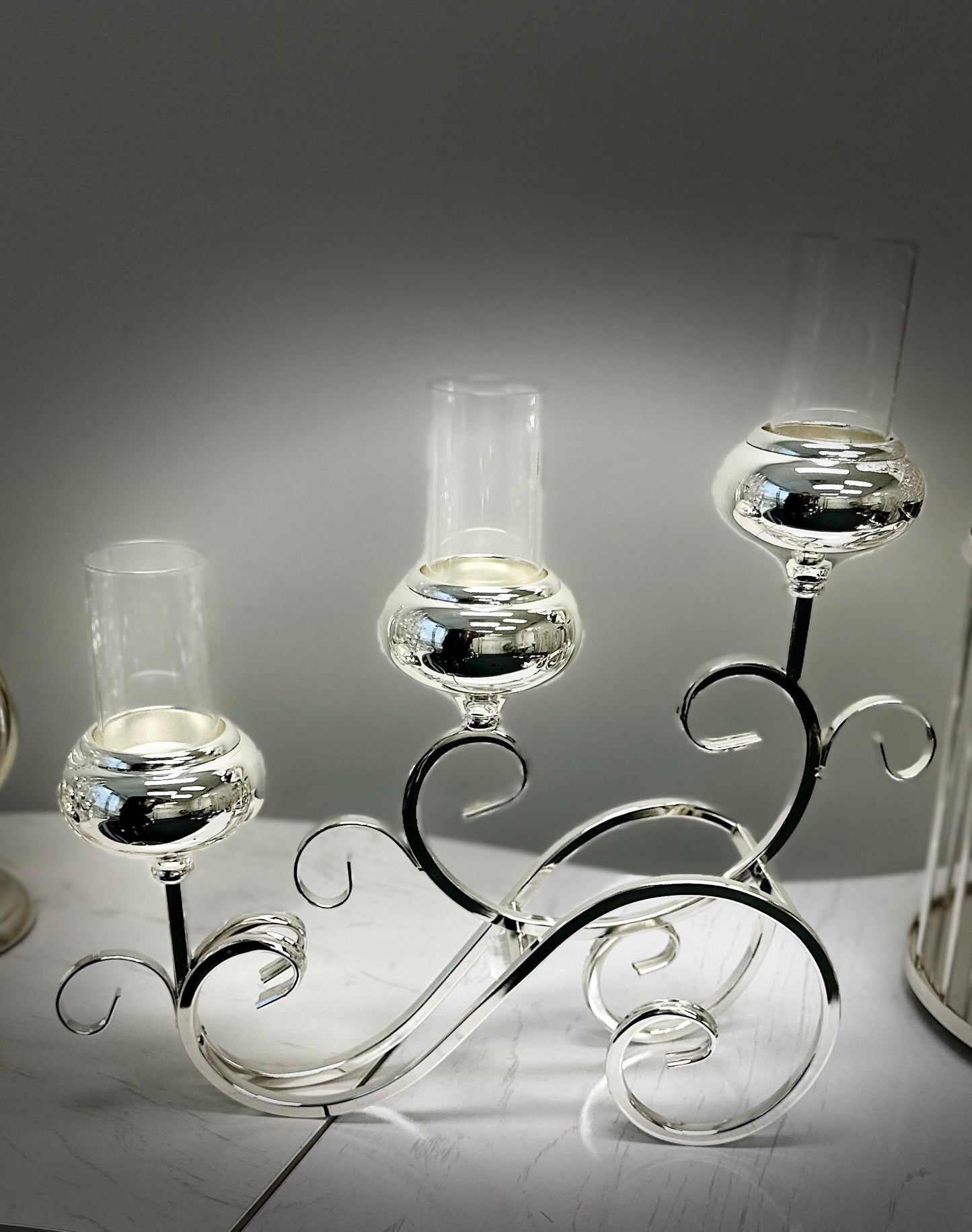 Silver Candle Holder