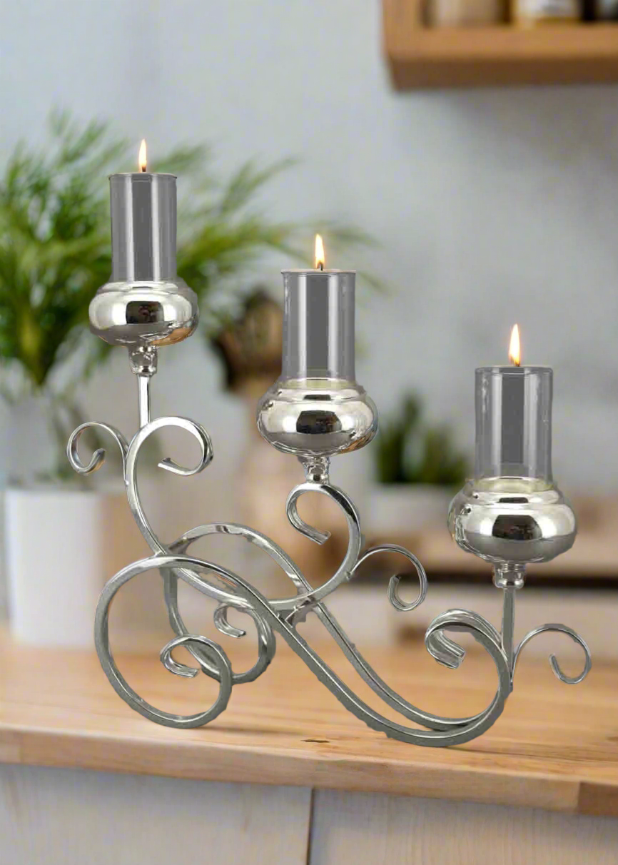 Silver Candle Holder