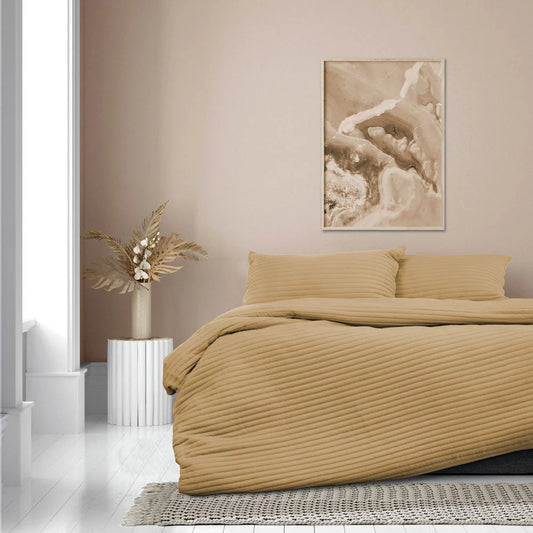 LONDON Embossed Quilt Cover Set - Queen