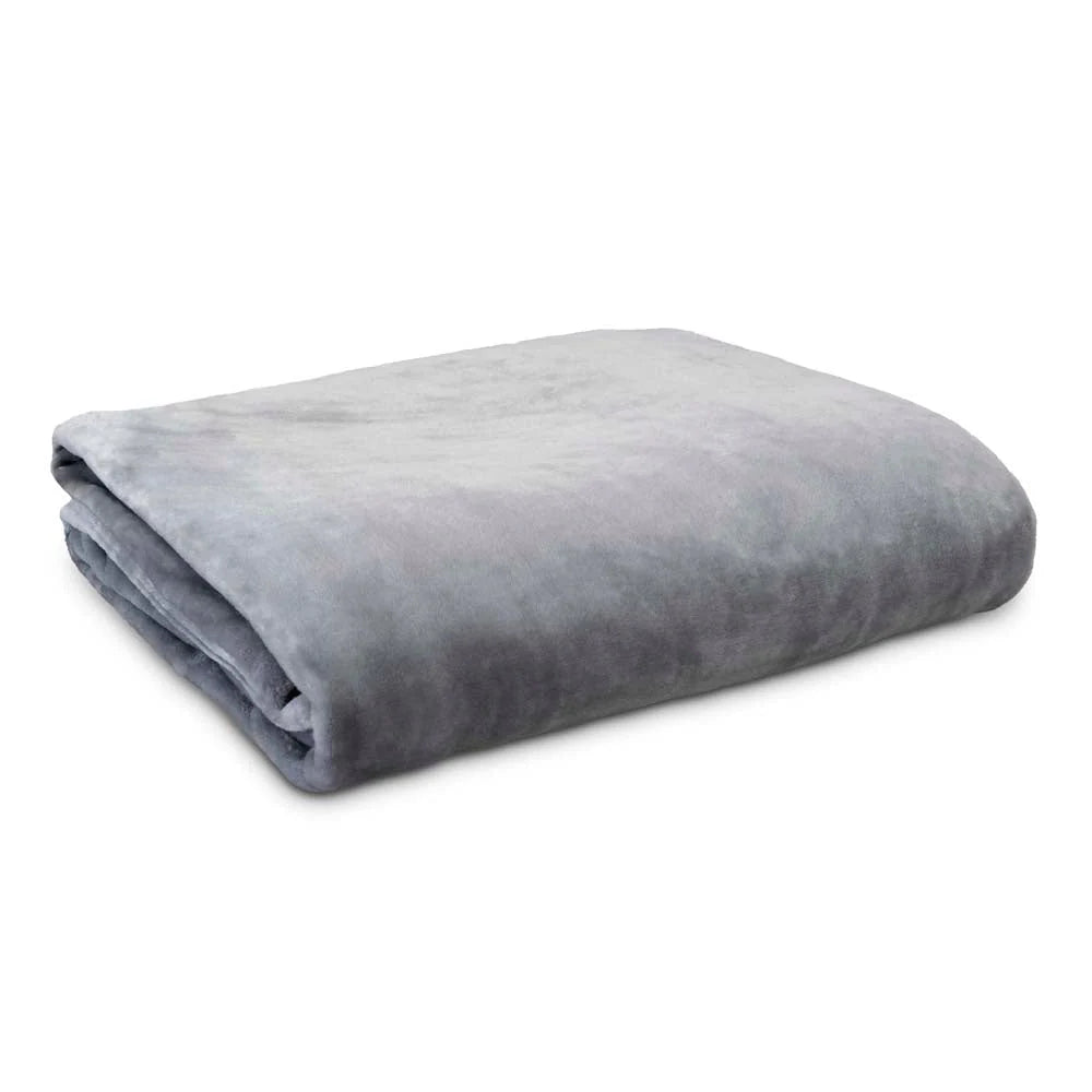 Lucia Luxury Plush Velvet Blanket - SILVER