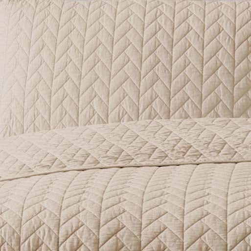 ARDOR BOUDOIR "Maya" QUILTED QUILT COVER SET Linen