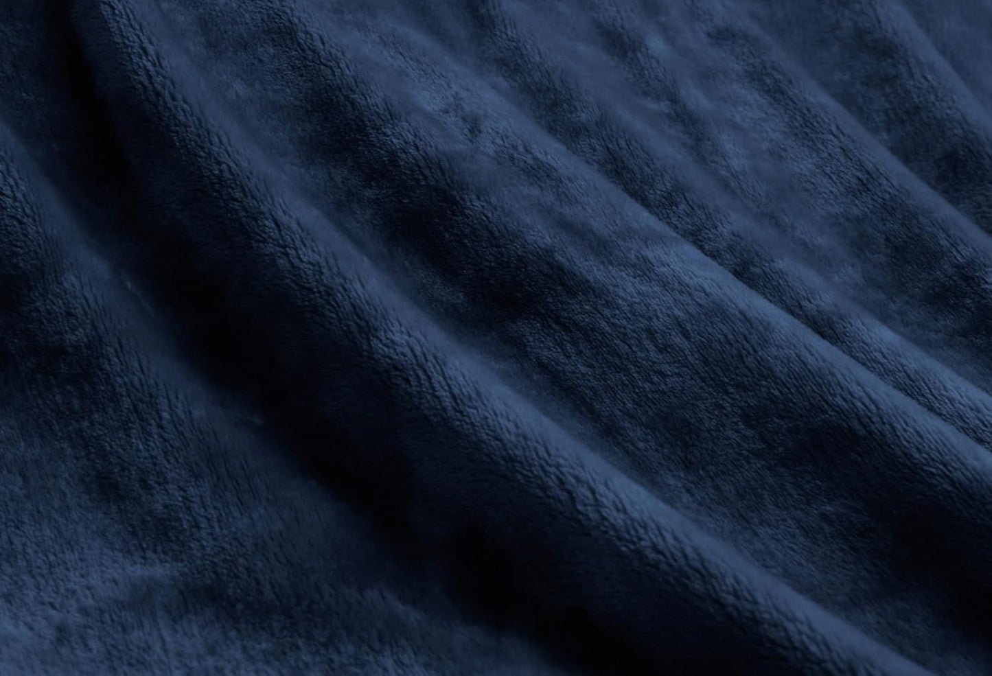 Lucia Luxury Plush Velvet Blanket - NAVY