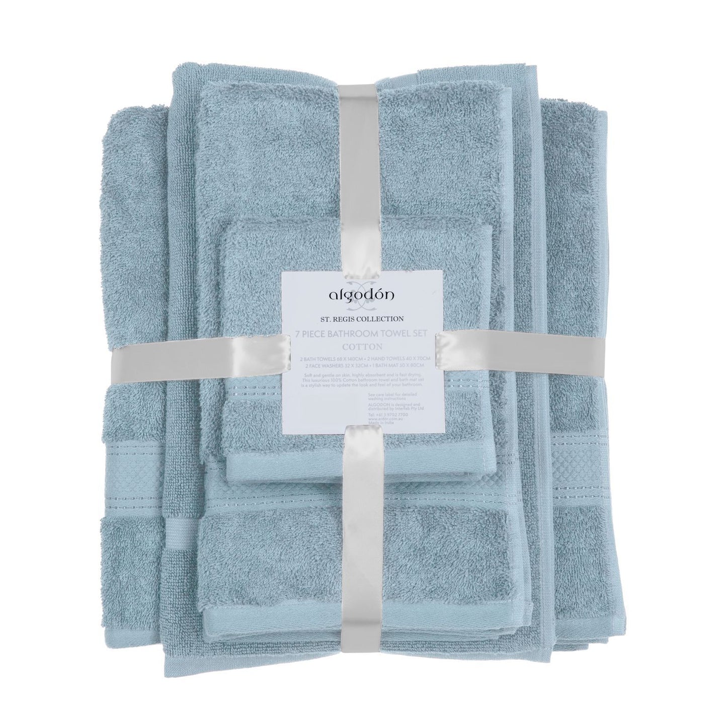 ALGODON "St Regis Collection" TOWEL PACK - 7 PC MIST