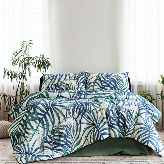 Ardor Boudoir Paradise Palms Quilt Cover Set KING