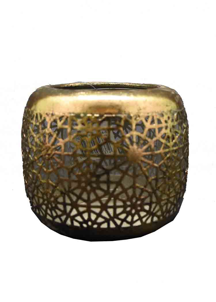 Gold Metal Candle Holder ( Large )