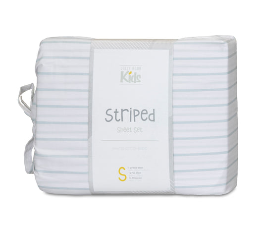 JBK "Stripe" PRINTED SHEET SET CHAMBRAY