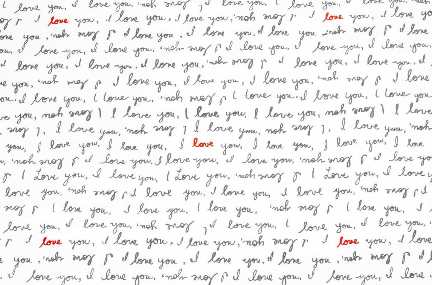 ED By "Ellen DeGeneres "I Love You" Sheet Set (Queen) 100% percale cotton 4 pcs