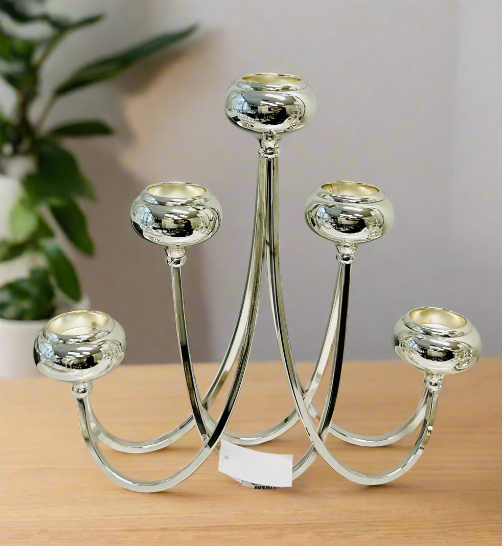 Royal Silver Candle Holder