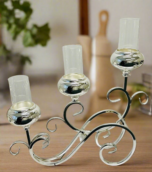 Silver Candle Holder