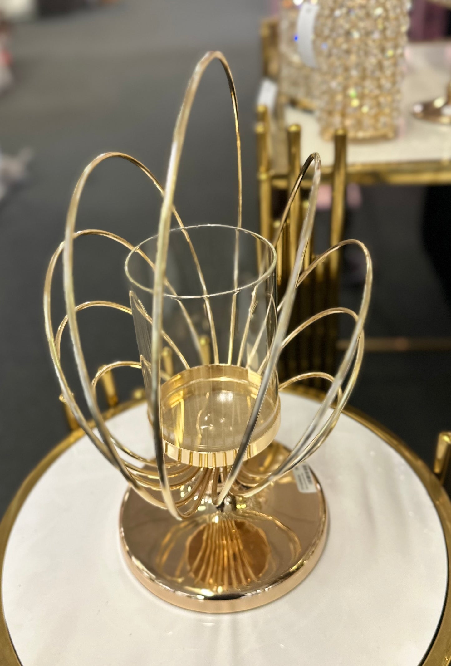 Modern Gold Candle Holder