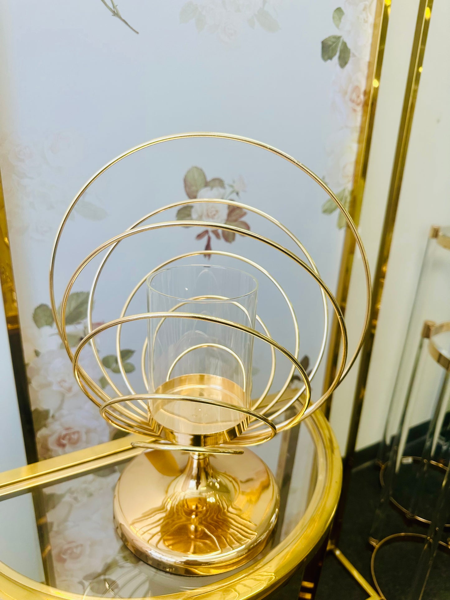 Modern Gold Candle Holder