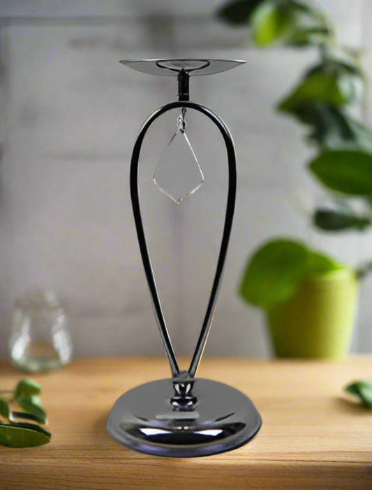 Metal Crystal Candle Holder