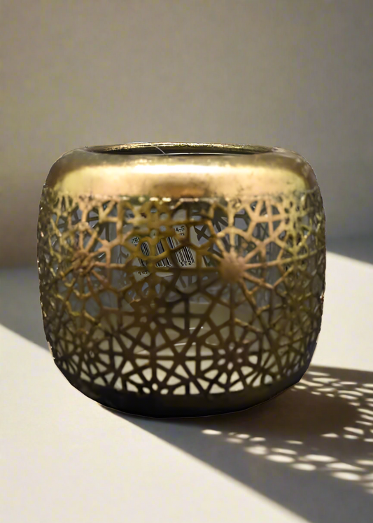 Gold Metal Candle Holder ( Small )