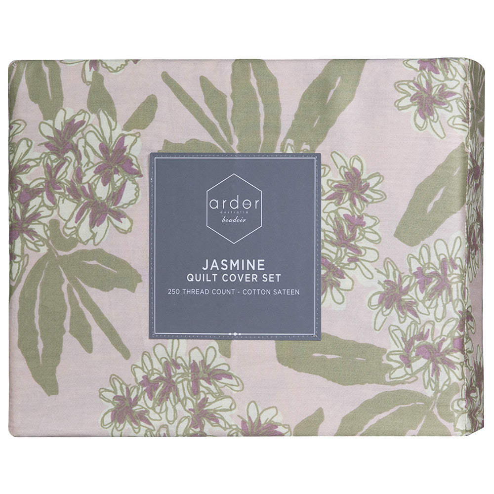 Ardor Boudoir Jasmine Cotton 250TC Quilt Cover Set