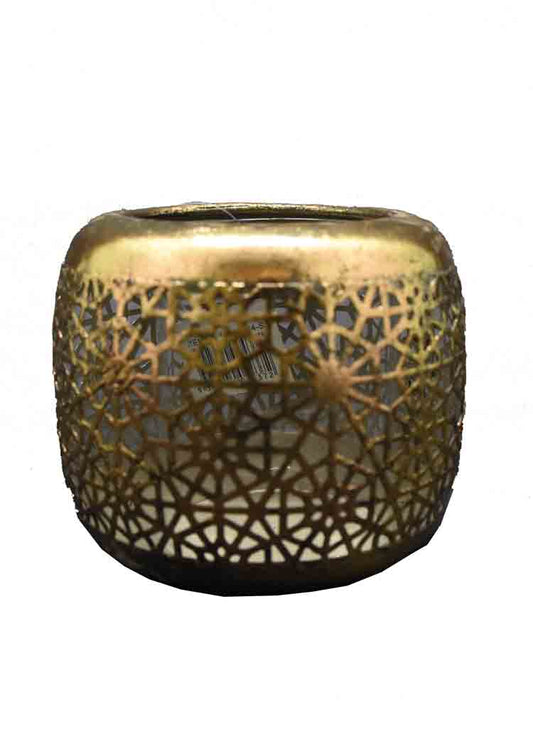 Gold Metal Candle Holder ( Large )