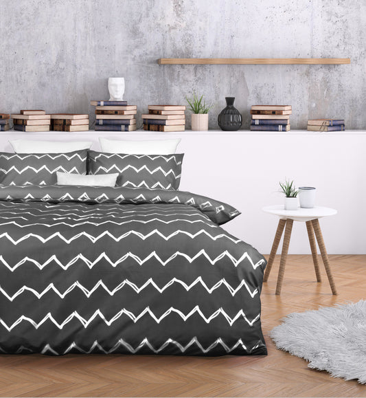 EHL ZACHARY MICROFIBRE QUILT COVER SET Queen