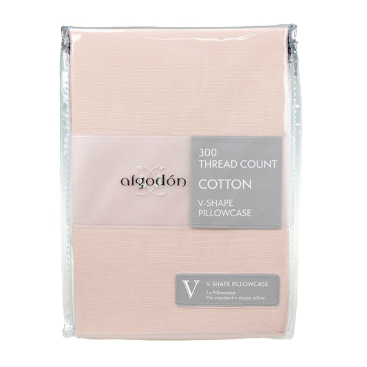 ALGODON "300TC Cotton" V SHAPE PILLOWCASE PINK